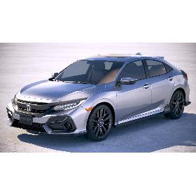 3D model Honda Civic Hatchback 2020